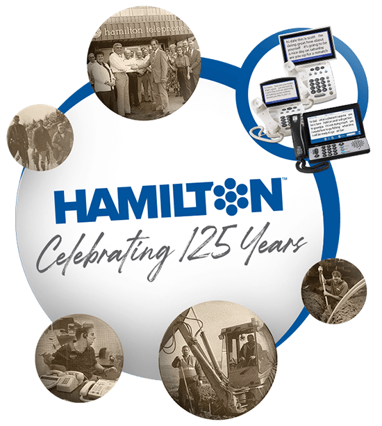 Logo and images of Hamilton in history